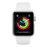 Apple Watch Series 3 GPS 38mm Silver Aluminium Case with White Sport Band