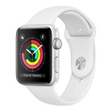 Apple Watch Series 3 GPS 38mm Silver Aluminium Case with White Sport Band