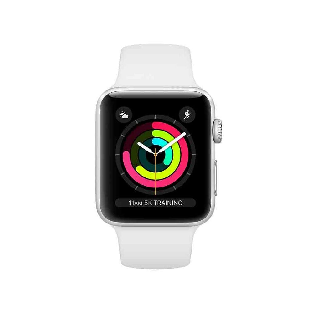 Apple Watch Series 3 GPS 42mm Silver Aluminium Case with White Sport Band