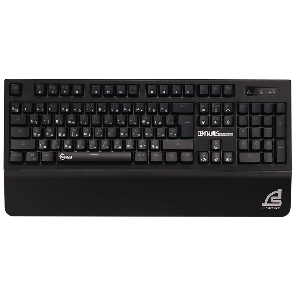 คีย์บอร์ดเกมมิ่ง Signo Gaming Keyboard Semi Mechanical CENTAURUS KB-730 Black