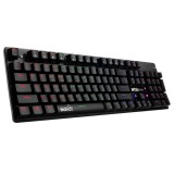 คีย์บอร์ดเกมมิ่ง Signo Gaming Keyboard Mechanical Mini RGB Invego KB-728 Black