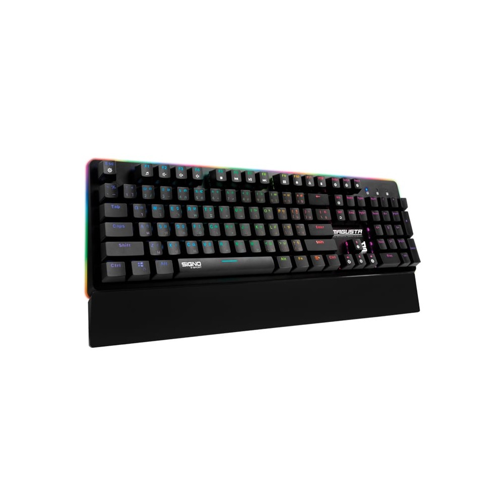 คีย์บอร์ดเกมมิ่ง Signo Gaming Keyboard RGB Mechanical Magusta KB-781 Blue Switch