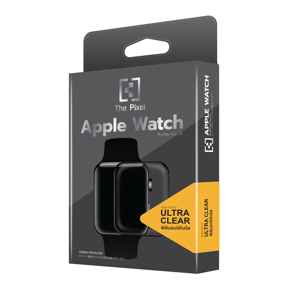 The Pixel ฟิล์มกันรอย Apple Watch Series 4/5/6/SE 40mm SF Pro Ultra Clear Black