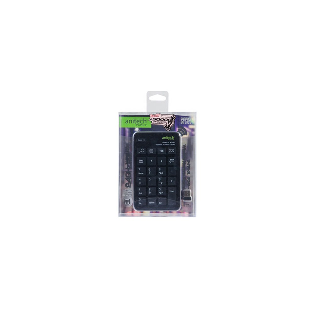 Anitech Keypad Retractable Wireless N181 Black