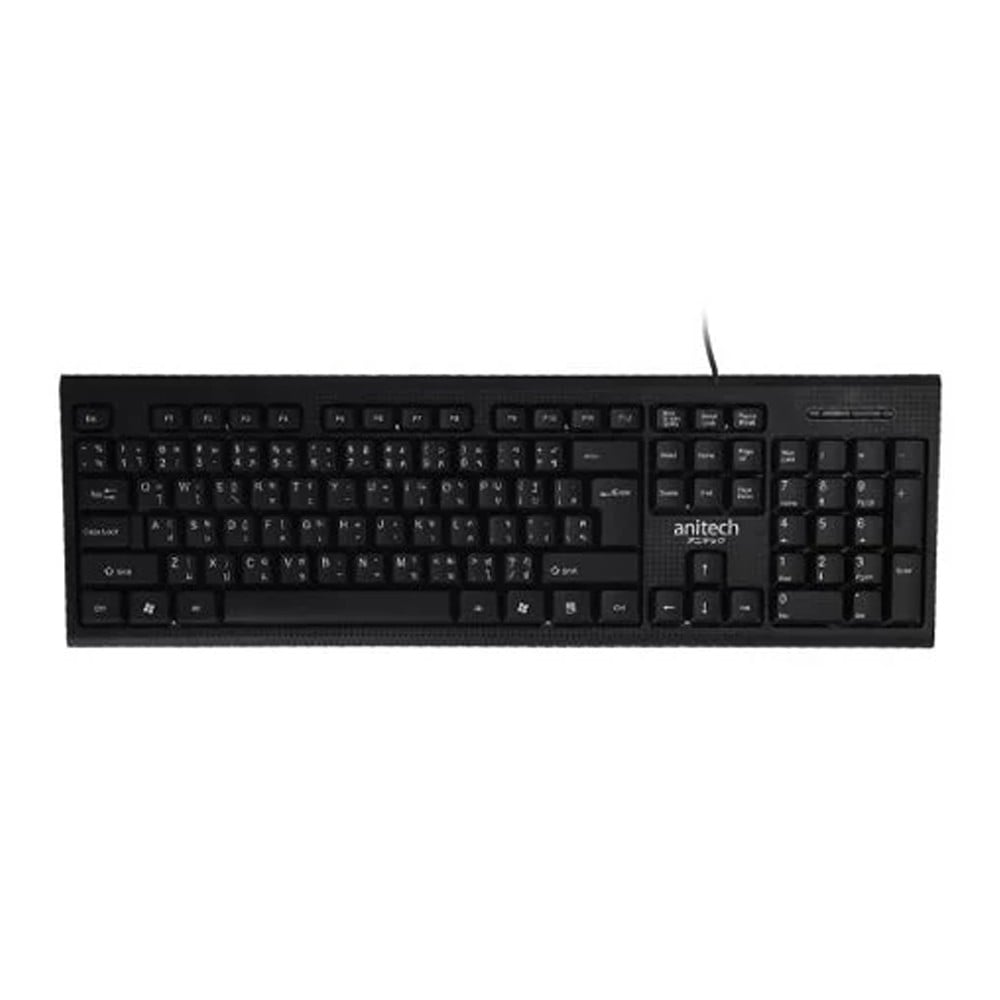 คีย์บอร์ด Anitech Wired Keyboard P202 (TH/EN)