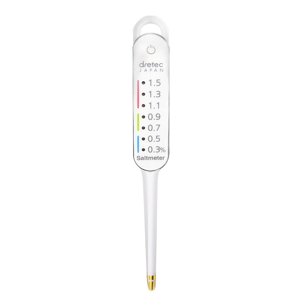 เครื่องวัดความเค็มในอาหาร Dretec Salinity Meter White