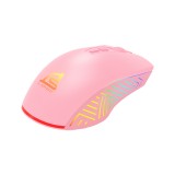 เมาส์เกมมิ่ง Signo Gaming Mouse Macro GM-951 Pinkker Pink