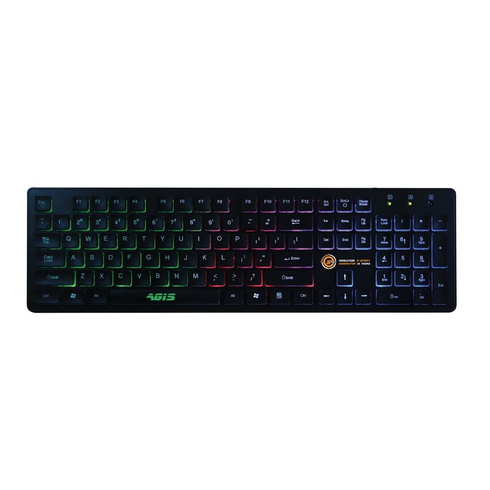 คีย์บอร์ดเกมมิ่ง Neolution Gaming Keyboard Agis Black