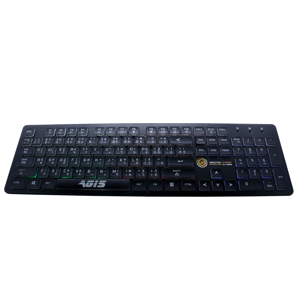 คีย์บอร์ดเกมมิ่ง Neolution Gaming Keyboard Agis Black