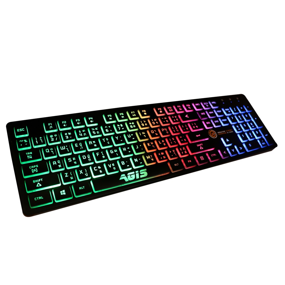 คีย์บอร์ดเกมมิ่ง Neolution Gaming Keyboard Agis Black