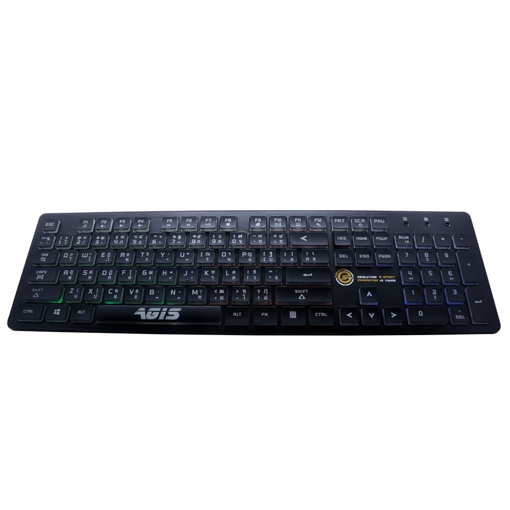 คีย์บอร์ดเกมมิ่ง Neolution Gaming Keyboard Agis Black