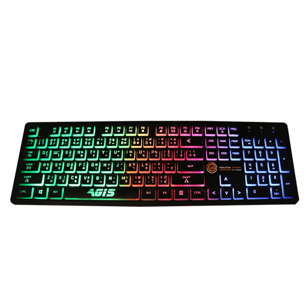 คีย์บอร์ดเกมมิ่ง Neolution Gaming Keyboard Agis Black