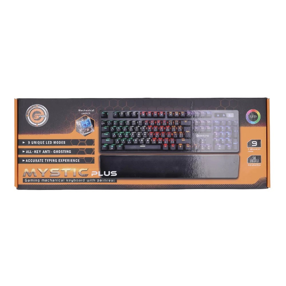 คีย์บอร์ดเกมมิ่ง Neolution Gaming Mechanical Keyboard Mystic Plus Black