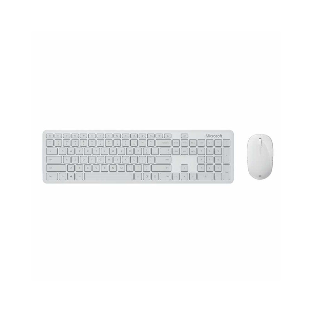 เมาส์และคีย์บอร์ด Microsoft Bluetooth Keyboard + Mouse Bluetooth Desktop Glacier (TH/EN)