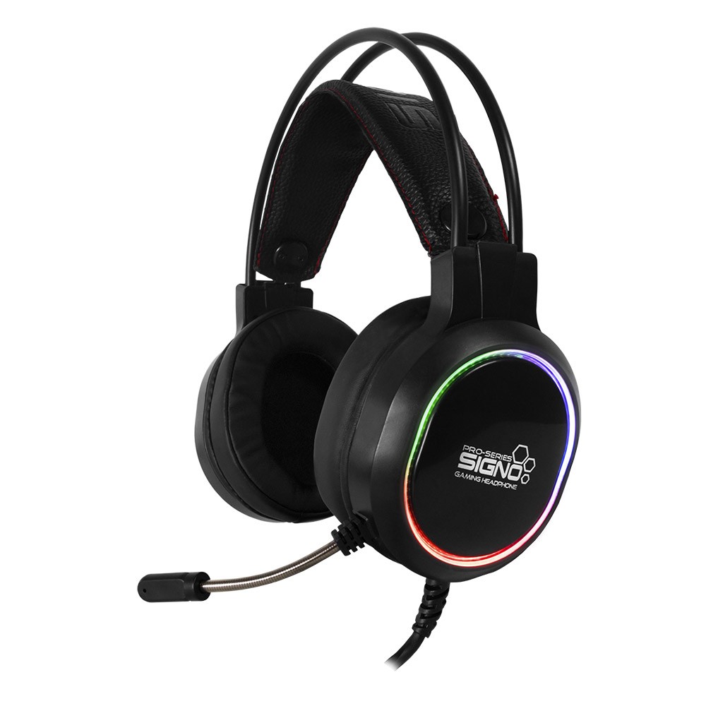 หูฟังเกมมิ่ง Signo gaming Headset HP-829 Pro-Series 7.1 Mixxer Black