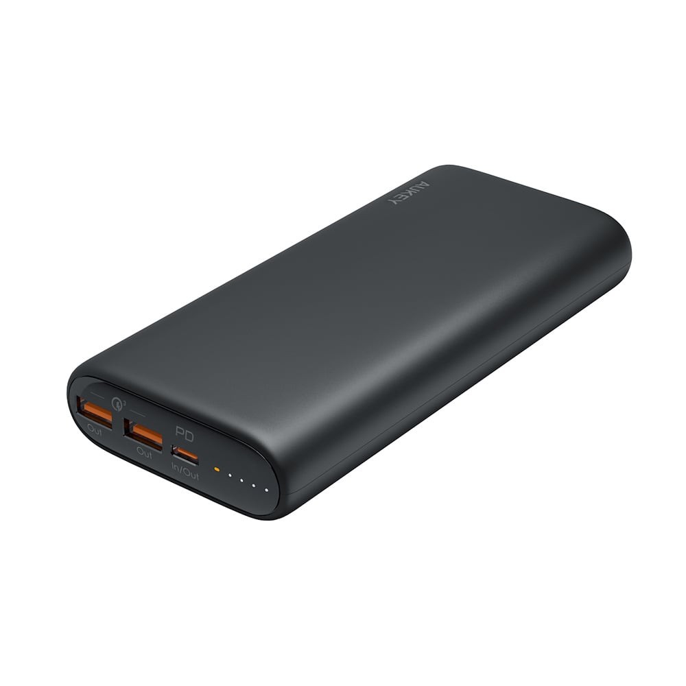 พาวเวอร์แบงค์ AUKEY Power Bank 20,000 mAh PD 45W+QC3.0 18W (PB-Y35) Black