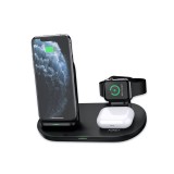 ที่ชาร์จไร้สาย AUKEY Wireless Charger Stand 3-in-1 Black (LC-A3)