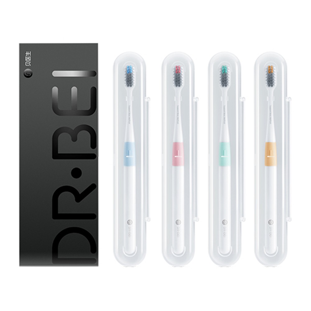 Xiaomi Dr.Bei Bass Toothbrush 4 Pack (4 Colors)