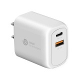 หัวชาร์จ BAZIC Wall USB Charger 1 USB-A / 1 USB-C (PD20W/US) GO PORT White