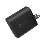 BAZIC Wall USB Charger 1 USB-A / 1 USB-C (PD30W/US) GO PORT Black