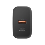 BAZIC Wall USB Charger 1 USB-A / 1 USB-C (PD30W/US) GO PORT Black