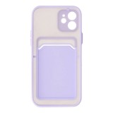 Blue Box เคส iPhone 12/12 Pro Clear Wallet PC/TPU Purple