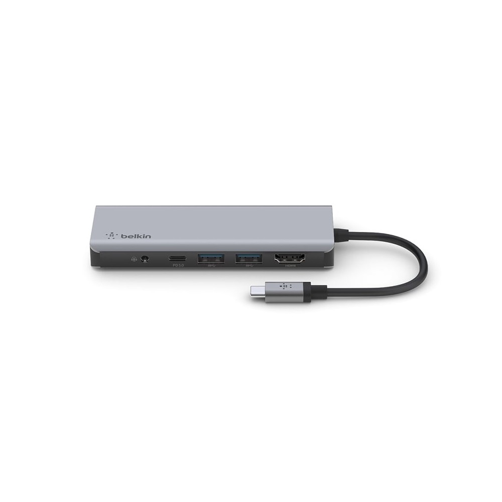 Belkin Port Hub USB-C 7 in 1 Multifunctional Coverter with PD (AVC009btSGY)