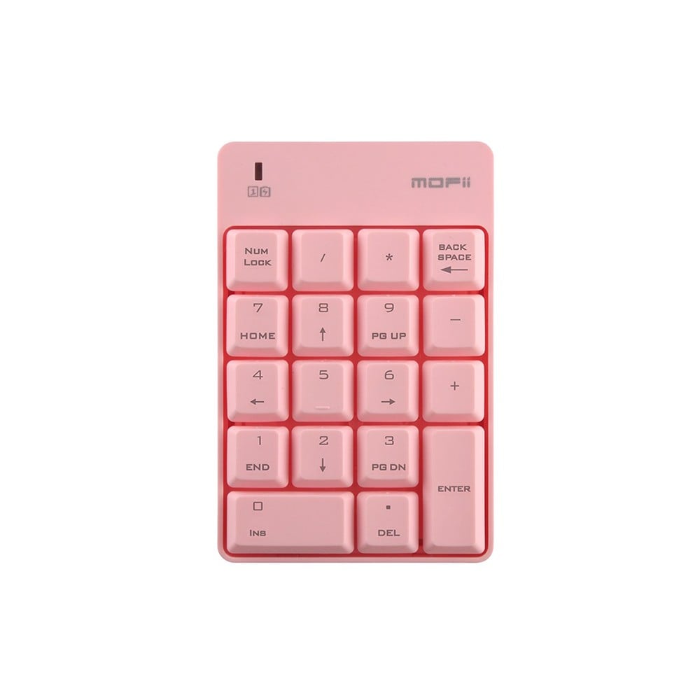 MOFii Numberic คีย์บอร์ดตัวเลขไร้สาย Wireless Keyboard Cracker Pink