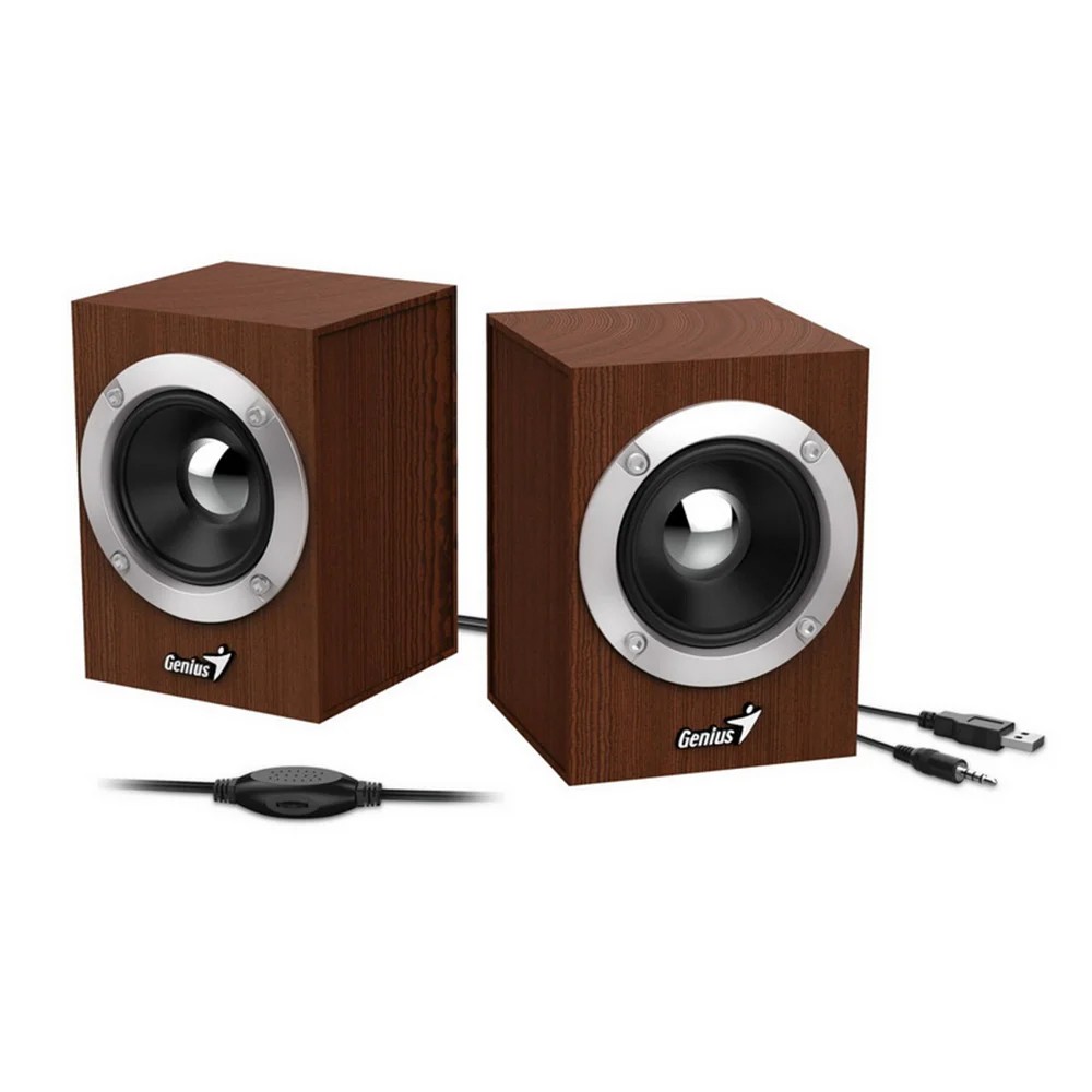 ลำโพงคอมพิวเตอร์ Genius Speaker 2.0 SP-HF280 Wood