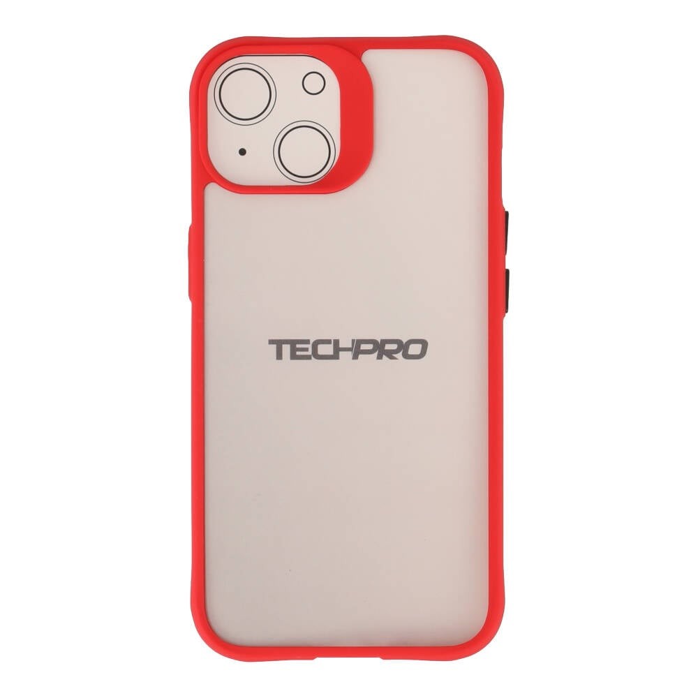 เคส TECHPRO iPhone 13 Red with Black Button