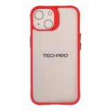 เคส TECHPRO iPhone 13 Red with Black Button