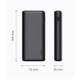 พาวเวอร์แบงค์ AUKEY Power Bank 20000mAh Essential 65W PD (PB-Y37) Black