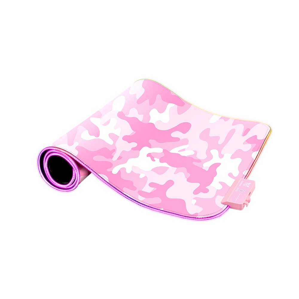 แผ่นรองเมาส์ Onikuma Gaming Mouse Pad G5 RGB Pink