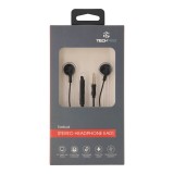 หูฟังมีสาย TECHPRO Earbud Headphone with Mic. 3.5mm Black