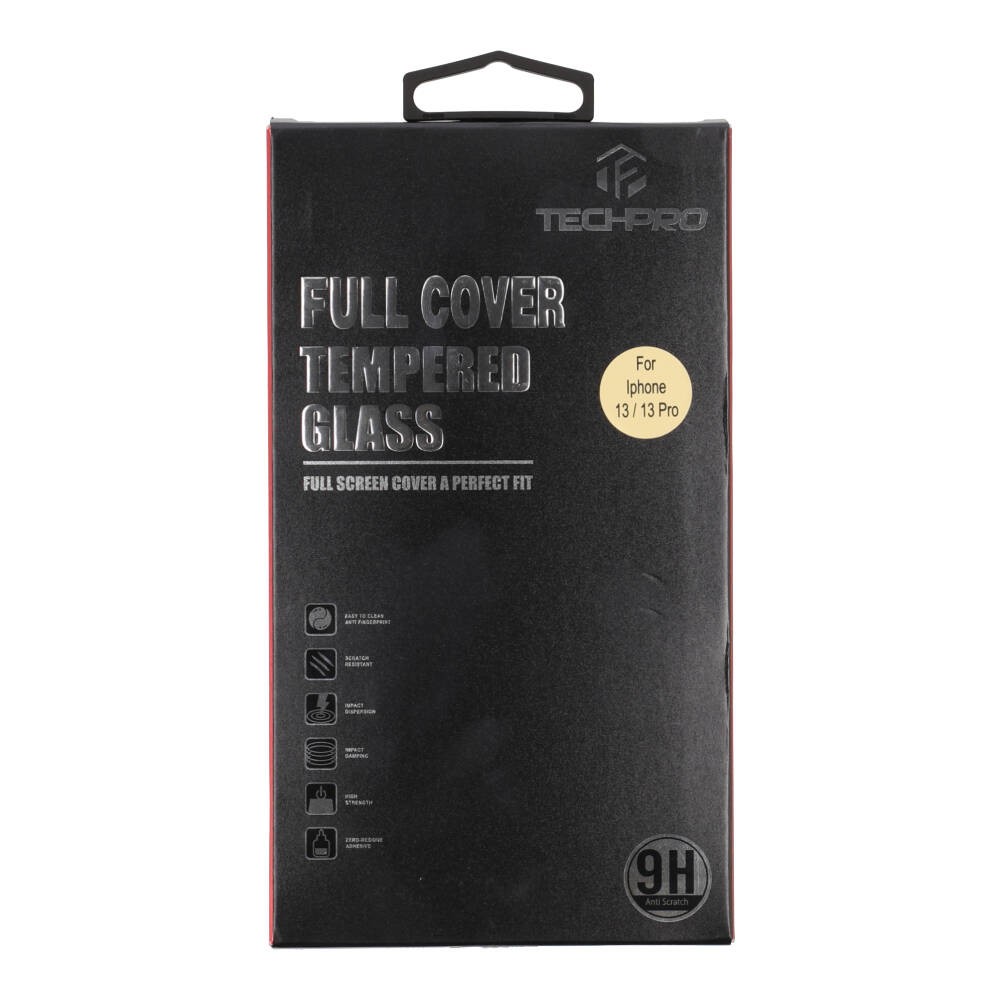 TECHPRO ฟิล์มกระจก Tempered Glass iPhone 13/13 Pro (6.1) Black