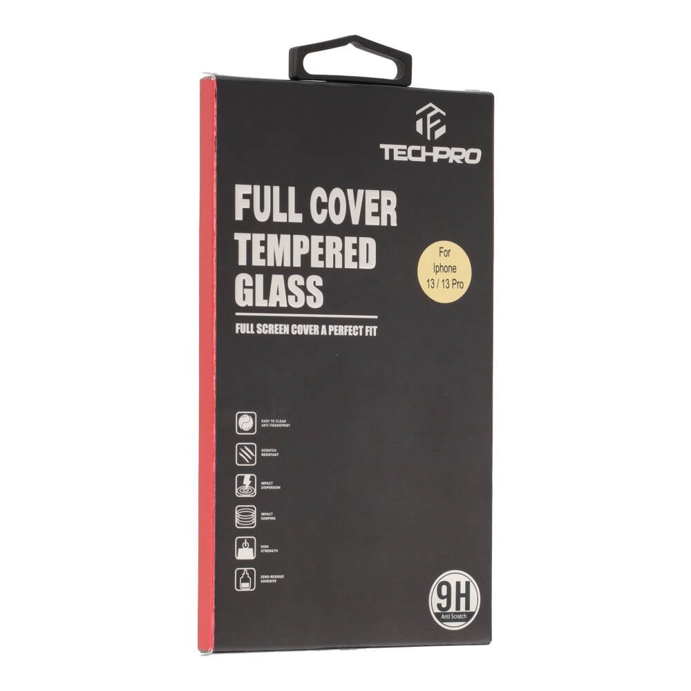 TECHPRO ฟิล์มกระจก Tempered Glass iPhone 13/13 Pro (6.1) Black