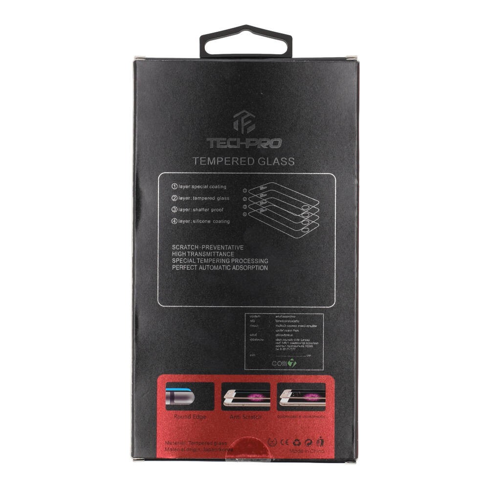 TECHPRO ฟิล์มกระจก Tempered Glass iPhone 13/13 Pro (6.1) Black