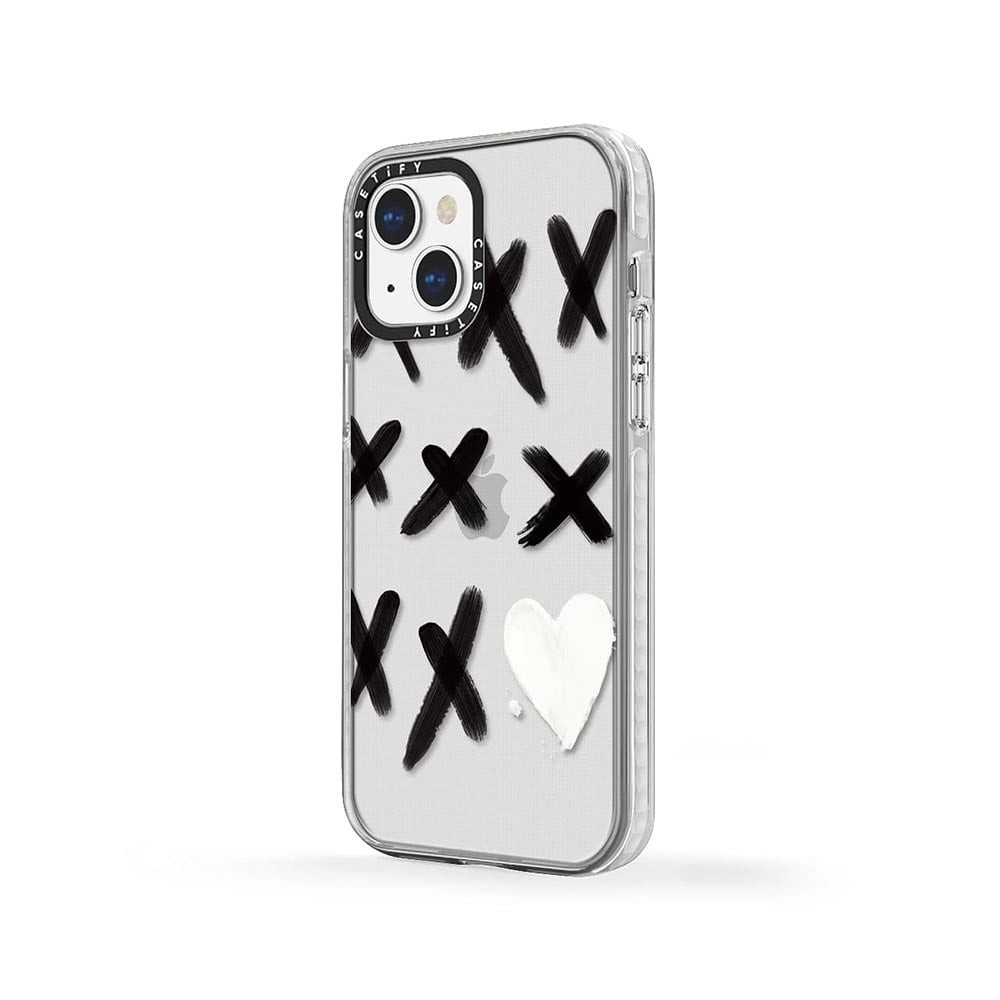 เคส CASETiFY iPhone 13 Impact Glitter Collection Xo Kisses