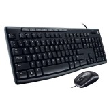 เมาส์และคีย์บอร์ด Logitech Wired Mouse + Keyboard MK200 (TH/EN)