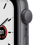 Apple Watch SE GPS 44mm Space Gray Aluminium Case with Midnight Sport Band - (2022)