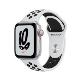 Apple Watch Nike SE GPS + Cellular 40mm Silver Aluminium Case with Pure Platinum/Black Nike Sport Band - (2022)