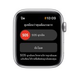 Apple Watch Nike SE GPS + Cellular 44mm Silver Aluminium Case with Pure Platinum/Black Nike Sport Band - (2022)