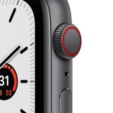 Apple Watch SE GPS + Cellular 44mm Space Gray Aluminium Case with Tornado/Grey Sport Loop - (2022)