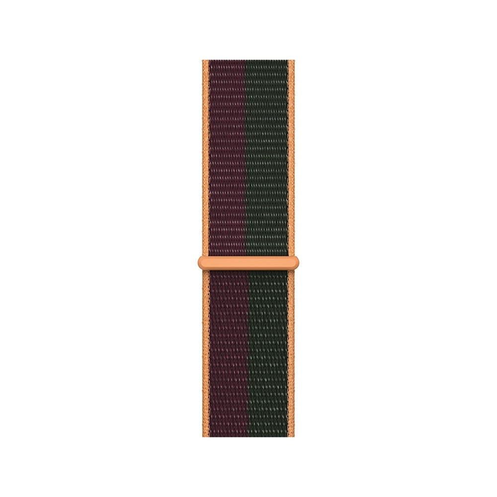 Apple Watch 41mm Dark Cherry/Forest Green Sport Loop - Regular