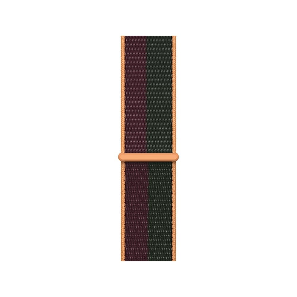 Apple Watch 45mm Dark Cherry/Forest Green Sport Loop - Regular