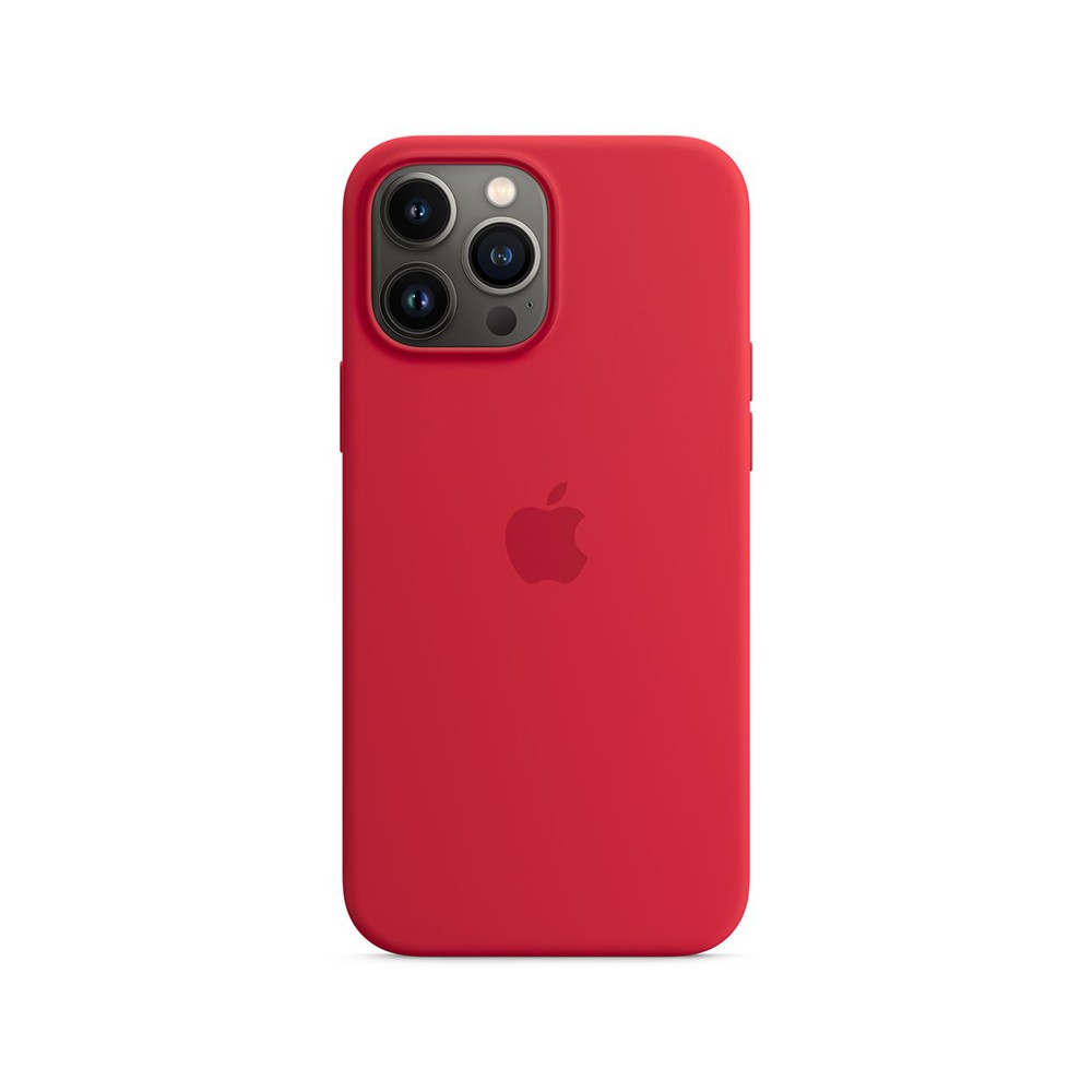 Apple iPhone 13 Pro Max Silicone Case with MagSafe - (PRODUCT)RED