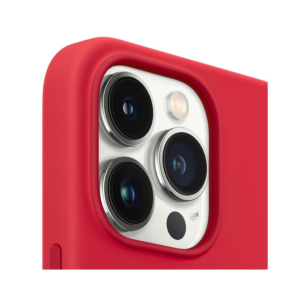 Apple iPhone 13 Pro Max Silicone Case with MagSafe - (PRODUCT)RED