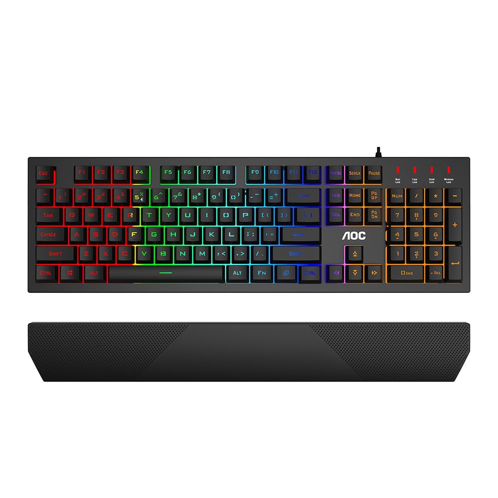 คีย์บอร์ดเกมมิ่ง Aoc Gaming Keyboard GK200 Black