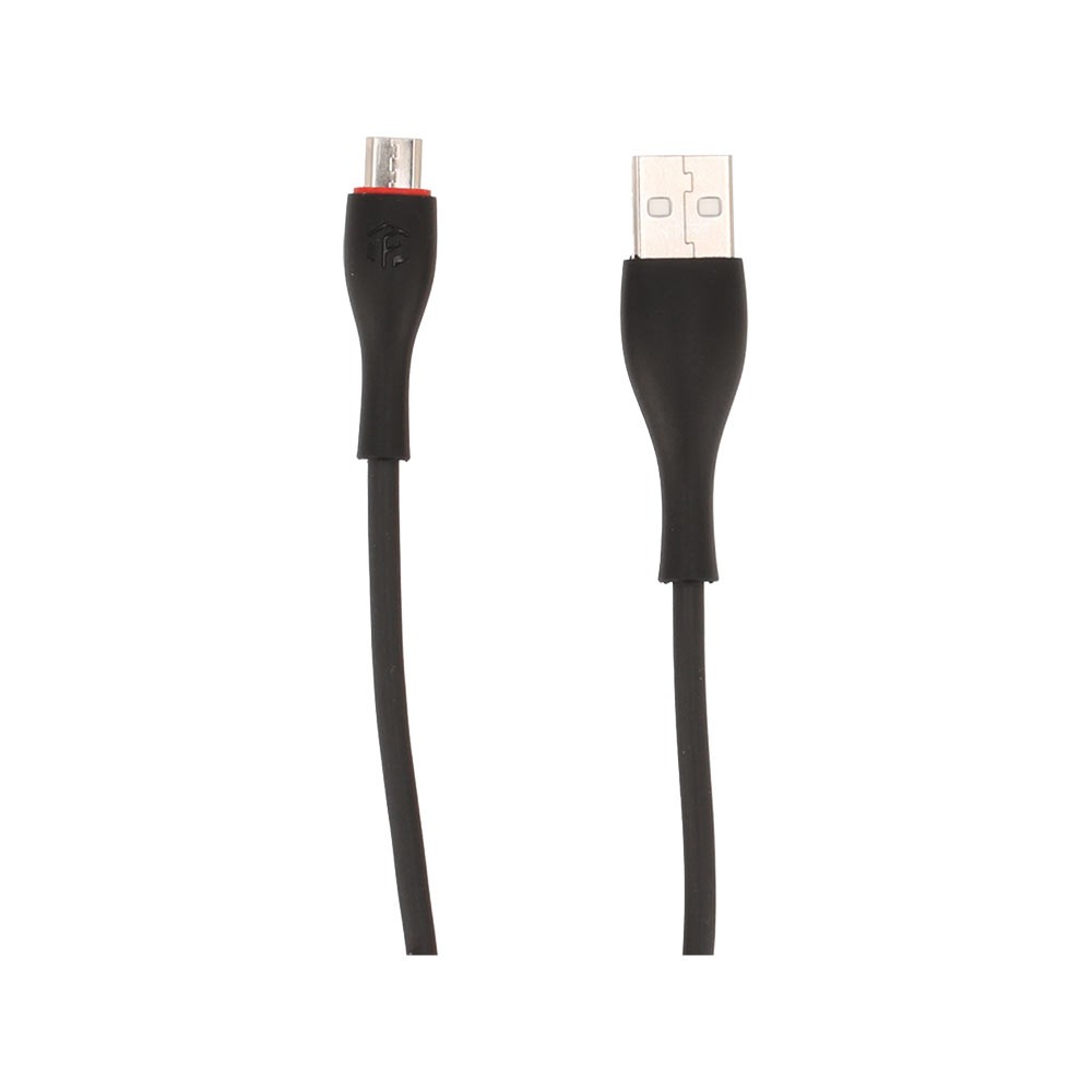 สายชาร์จ TECHPRO USB-A to Micro Bowling Data Cable 1M Black