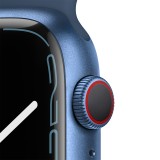 Apple Watch Series 7 GPS + Cellular 45mm Blue Aluminium Case with Abyss Blue Sport Band